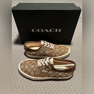 Coach: Khaki monogram Women sneaker